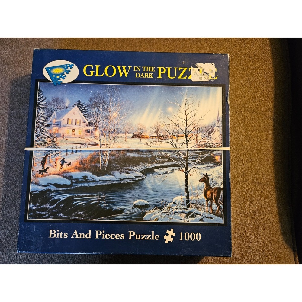 Bits and Pieces Glow In The Dark All Is Bright 1000 Piece‎ Puzzle